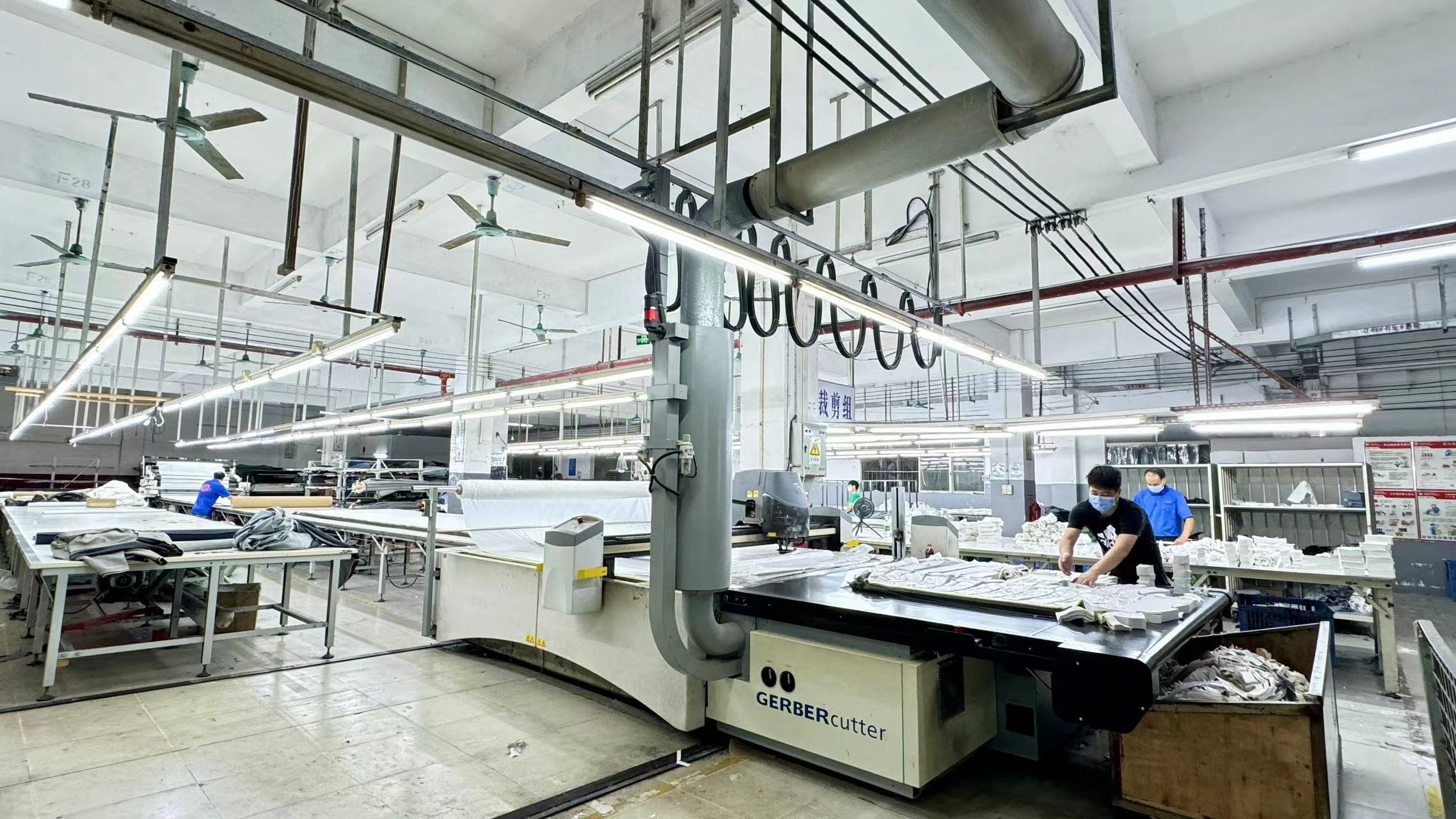 Guangdong Shunde Leka Clothing Design Co., Ltd fabriek productielijn