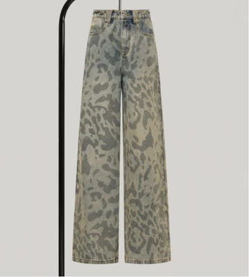 Street-style breedbeenfit met een middelhoog middel