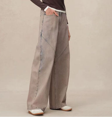 Denimbroeken met hoge taille en rechte benen