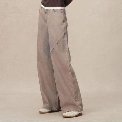 Denimbroeken met hoge taille en rechte benen
