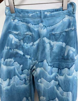 Vibrant Dye Tie Denim Bottom Tie Dye Jeans Mensen
