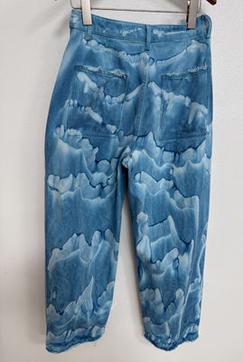 Vibrant Dye Tie Denim Bottom Tie Dye Jeans Mensen
