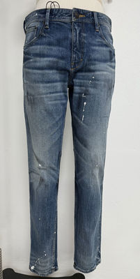 Zware was en vintage vervaagde afwerking Denim bodem voor een nostalgische sfeer
