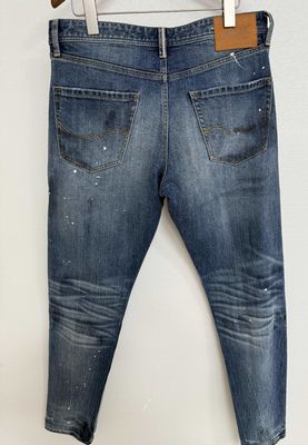 Zware was en vintage vervaagde afwerking Denim bodem voor een nostalgische sfeer