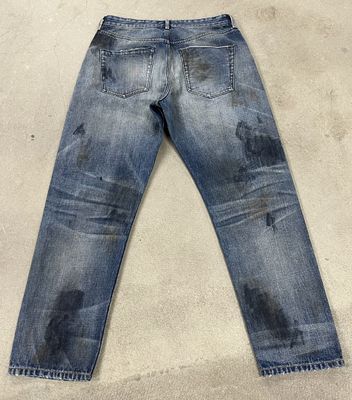 Stijlvolle vintage jeans voor een klassieke angstige look.