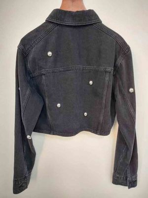 Vintage Elegance Geknipt Denim Jacket Trendy Edgy Look Voor Verschillende Outfits