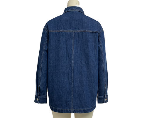 Oversized jeans overhemd Denim overhemd voor een ontspannen en comfortabele stijl